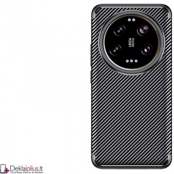 Carbon guminis dėklas - juodas (Xiaomi 15 Ultra)